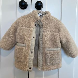 Zara toddler thick Sherpa coat 12-18 month